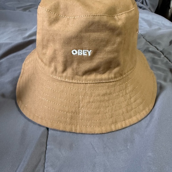 Obey Aqua and Tan Leopard Print Bucket Hat - Picture 8 of 11